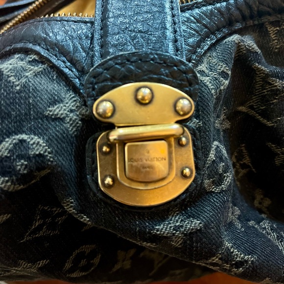 COPY - COPY - Louis Vuitton Mahina Black Denim Boho Style HTF - Picture 7 of 8